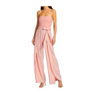 Alice + Olivia Bebe Linen Blend Jumpsuit